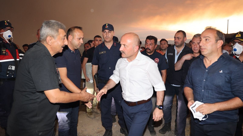 Vali Varol Çine’deki Orman Yangınını Yerinde İnceledi
